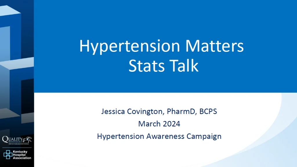 Hypertension Matters Stat Talk Slide